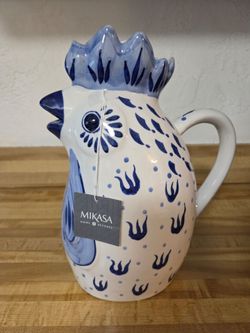 Mikasa Home Accents Rooster Ceramic Vase