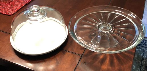 Cake Stand And Covered Serving Platter