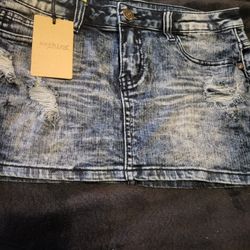 New Mini Denim Skirt