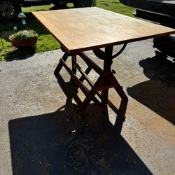 Vintage Hamilton Drafting Tilt table