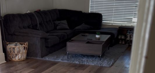 Dark Gray L-Shaped Sofa
