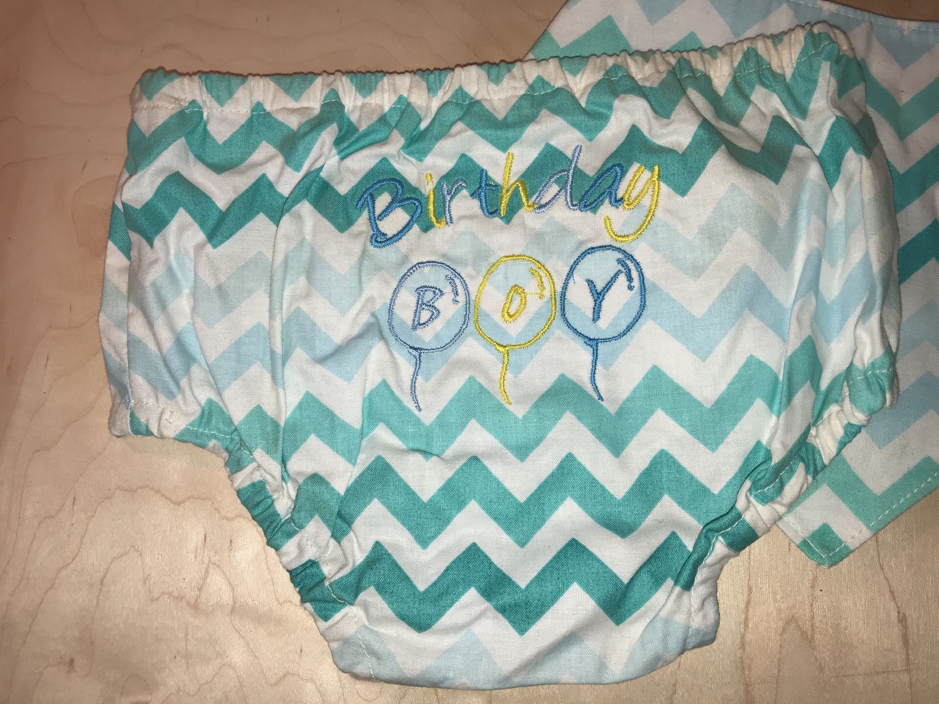 Birthday Boy Bibdana and diaper cover