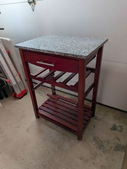 Kitchen Accent Table with Granite Top