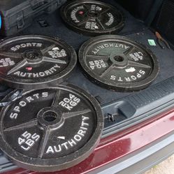 4 Weight Plates 45 Lbs
