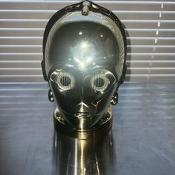 C3PO CERAMIC METALLIC GOLD COOKIE JAR 2005 GALERIE STAR WARS