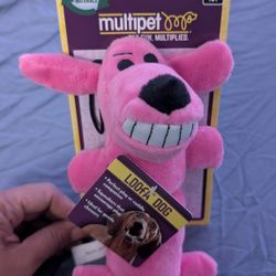 Pink Loofa Dog Toy