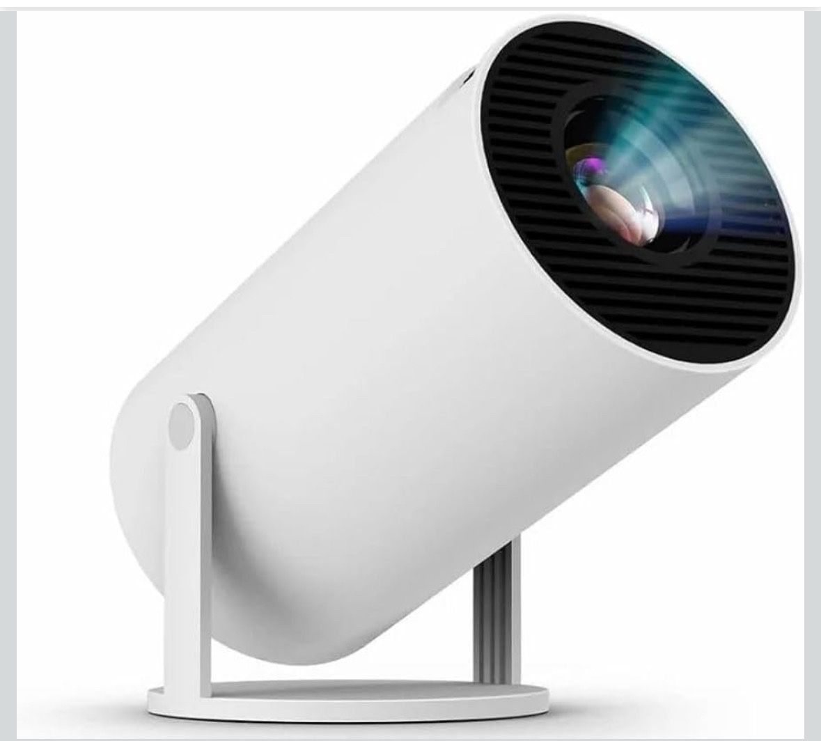 Upgraded Projector with WiFI 6 and Bluetooth Mini Portable Smart Video Theater Outdoor Screen Movie Home TV Monitor PC Games 180° Rotatable Compatible