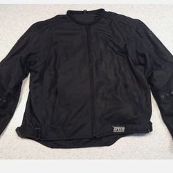 Speed and Strength Black Motorcycle Jacket Men Size XXL 2XL RN#90261