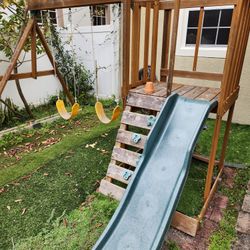 Kids Swing Set And Play Area