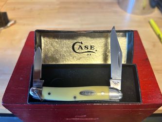 Vintage 1979 Case XX 03244R Yellow Pocket Knife