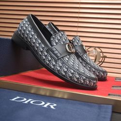 Dior CD Men’s Leather Shoes With Box New 