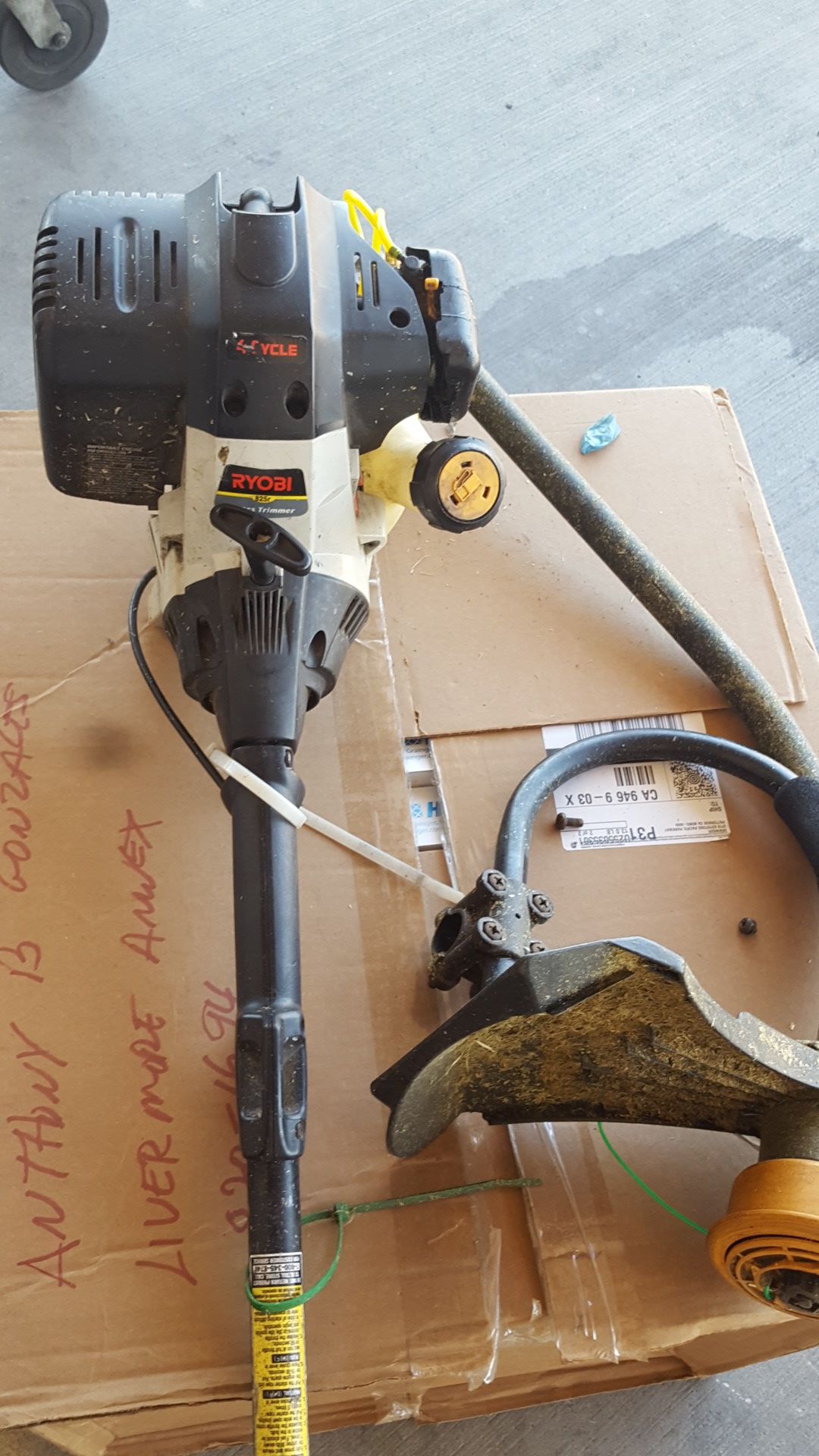 Parting out Ryobi 4-cycle weed eater