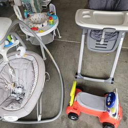 Graco Swing, Graco High Chair, Other Baby Items Sold Together
