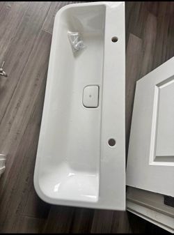 DXV Equility 47-inch wall-hung fireclay sink