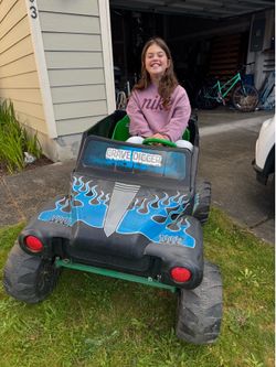 Grave digger monster truck battery, and charger included