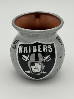 Las Vegas Raiders Cup - Hand painted, approximately 4 inches tall