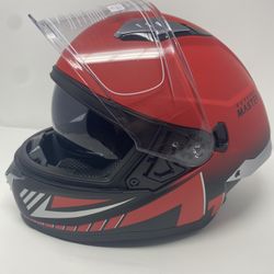 Large Dual Visor motorcycle Helmet (brand New)
