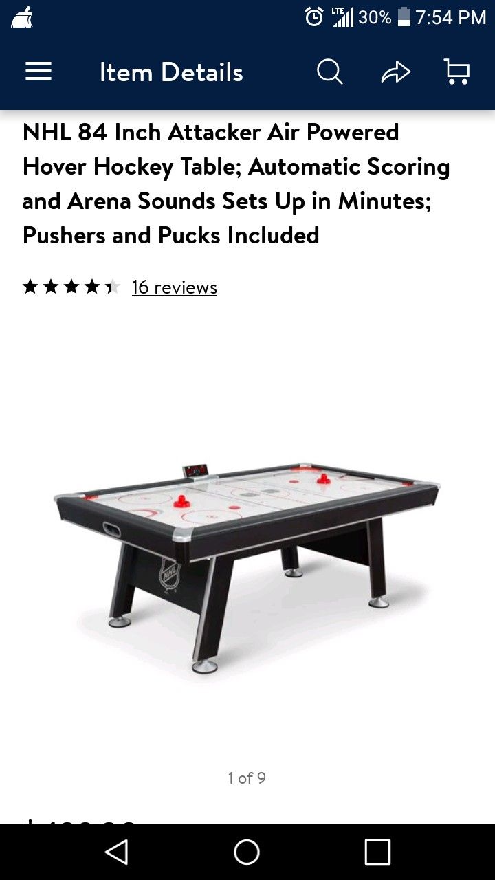 NEW Air Powered Hover Hockey 7' table