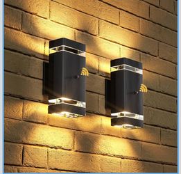 Brand New Modern Outdoor Wall Light: 14W 3000K Warm White Dusk to Dawn Waterproof Up Down Wall Sconce - Porch Patio Garage entryway - House Outdoor Li