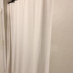 Beige Natural Linen Shower Curtain 72 Inch 