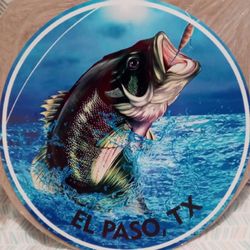 12"VINYL BASS FISHING DECALS FOR RV TRUCK CAVE MEN ETC..