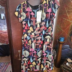 Designer Dress Vintage Print Medium