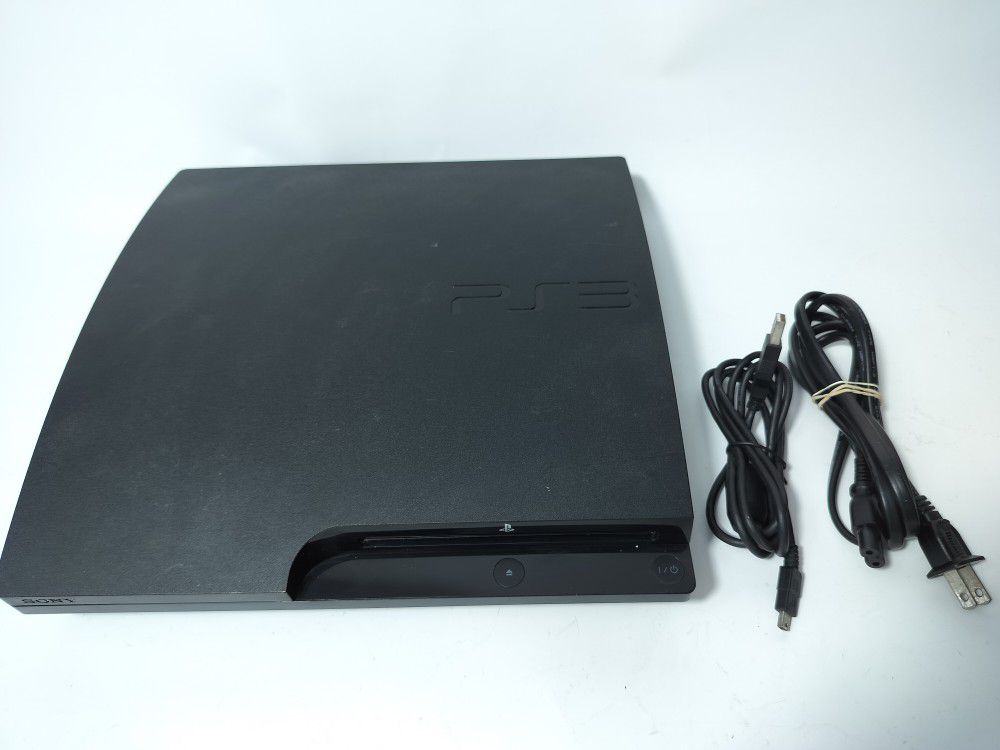 Sony PlayStation 3 PS3 Slim Console CECH-3001A 160GB. Console Only & Cables.