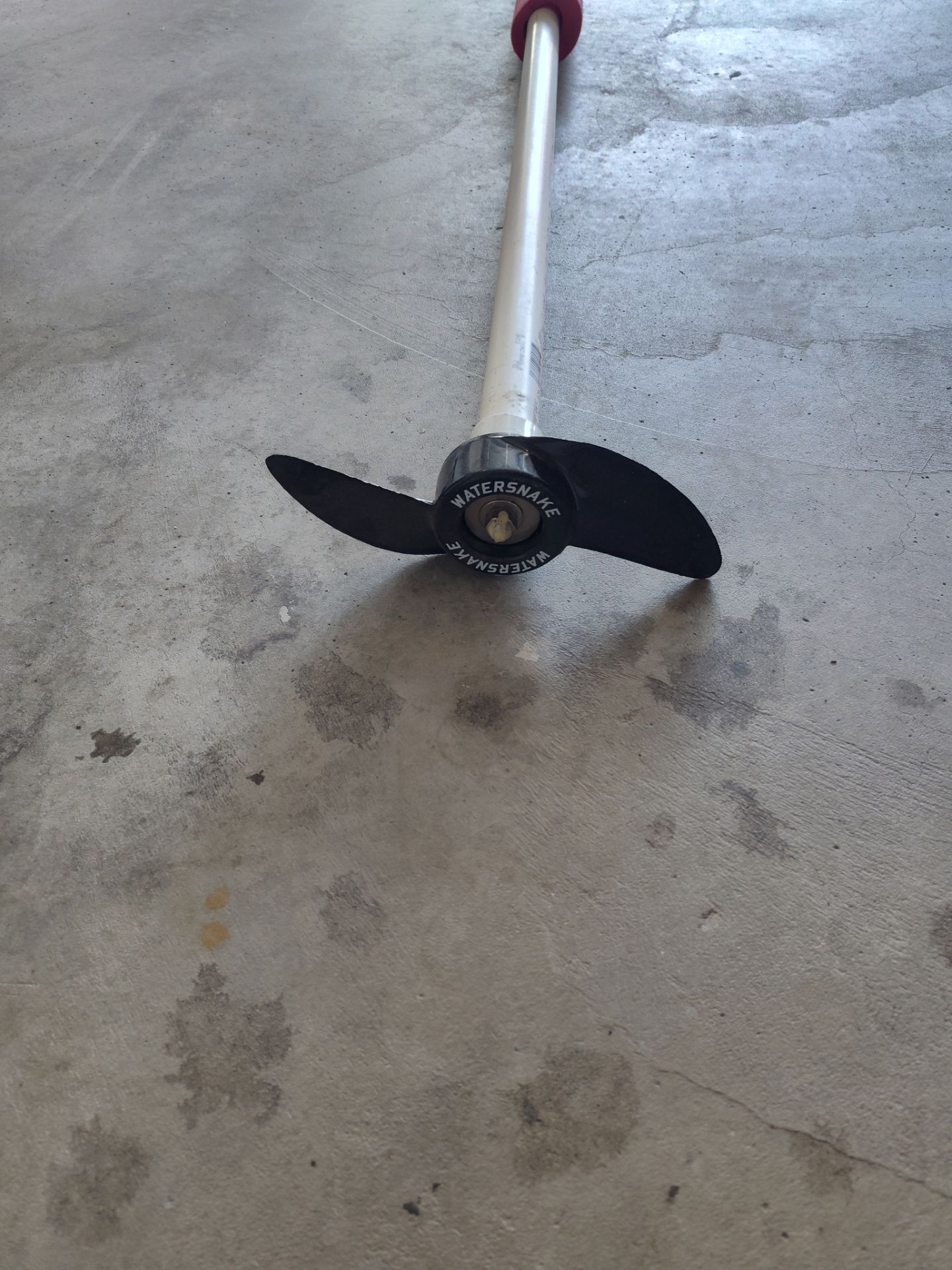 Drill powered outboard boat motor