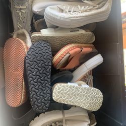 Shoes 5 Bucks Each. Like New. Most Size 9. 