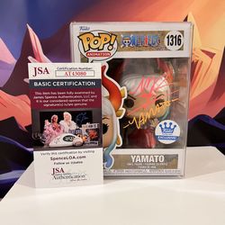JSA CERT Michelle Rojas Signed 1316 One Piece Yamato Funko Pop