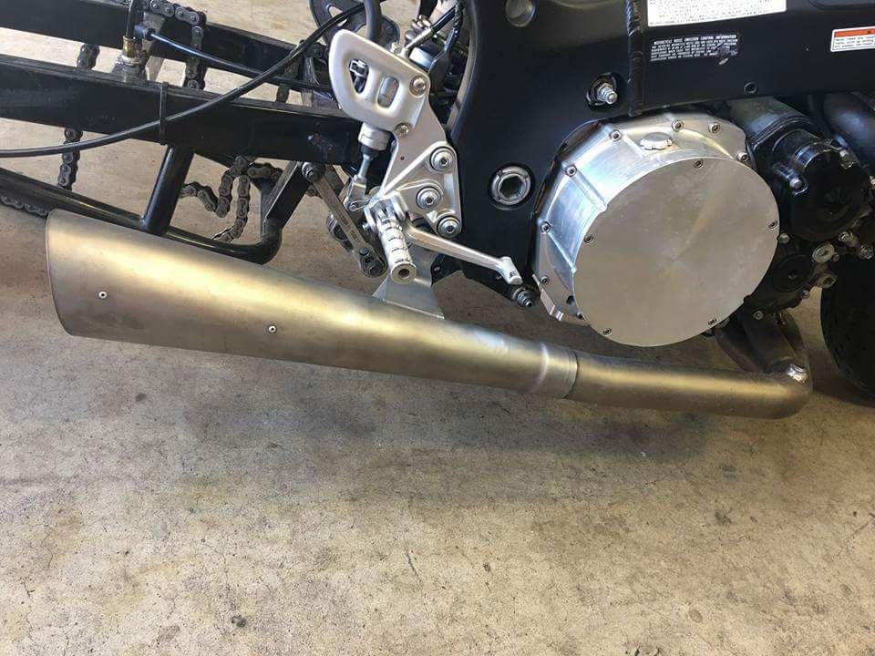 Muzzy sidewinder exhaust for hayabusa