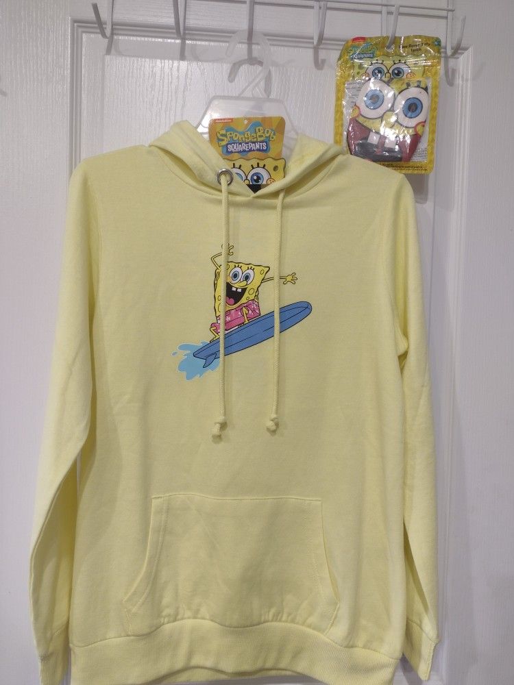 Sponge Bob Square Pants Hoodie & Mask