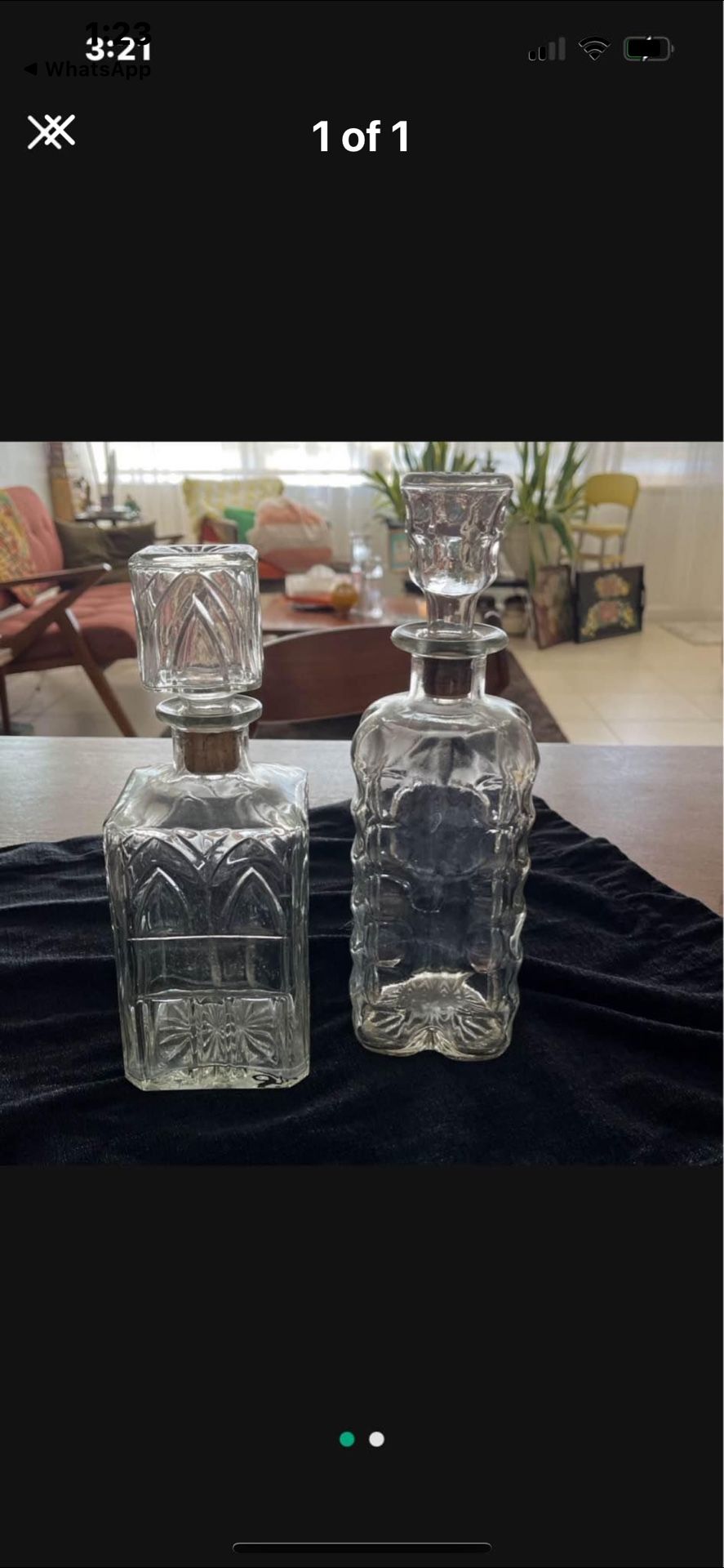 Mid-century decanters