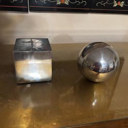 Silver bookends /paperweights