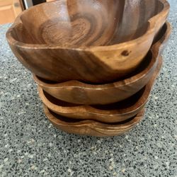 Antique Wooden Bowls