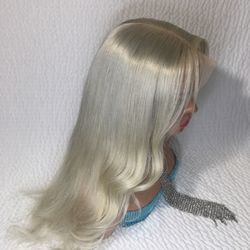 Lace Wig Silver/ Blonde 22 Inch Pale 13x6 Parting Fast Shipping 