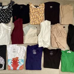 $12 FOR ALL - 15 pieces Lot of Women’s Junior’s Clothing Clothes XS Small T-Shirt Top Shirt Tank Crop