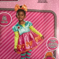 Lol surprise Neon Q.T. Child costumej size Medium 7-8