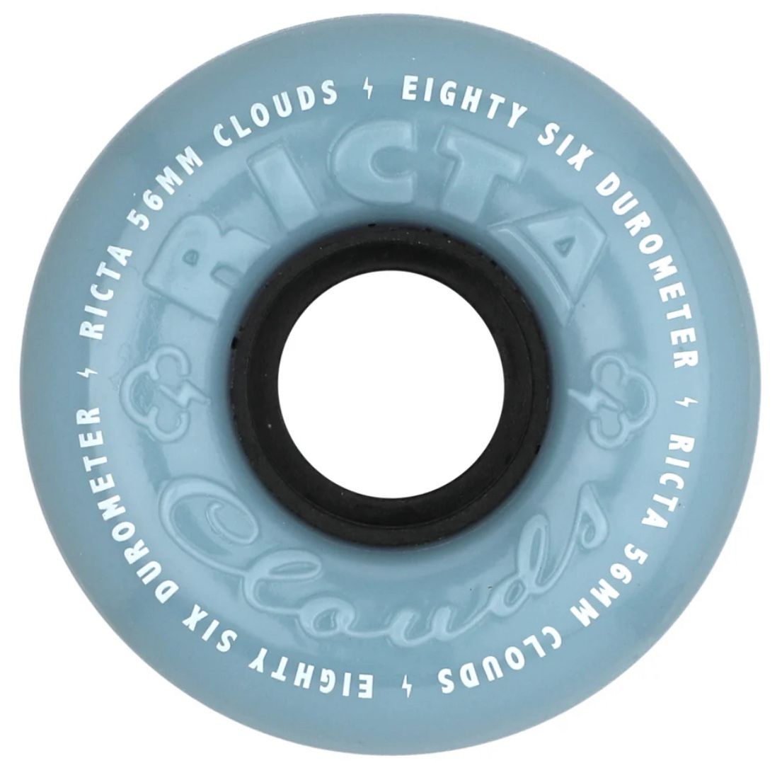 Ricta Clouds Sky Blue 56mm 86a duro Skate Wheels