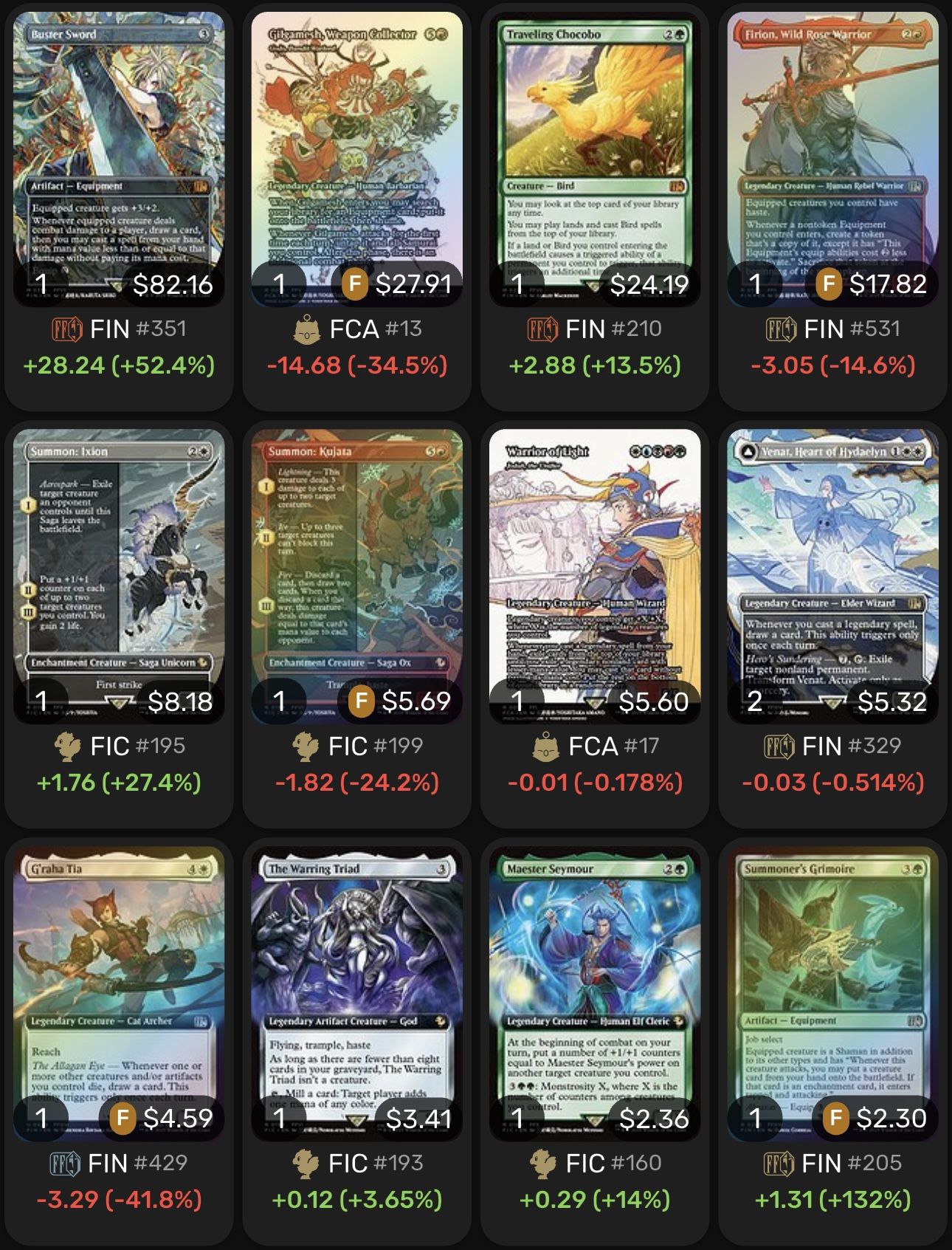 MTG Final Fantasy Card Lot