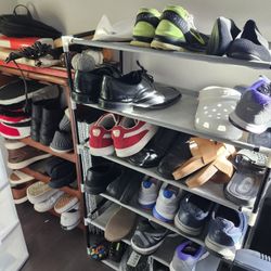 $10 Fabric 6 Tier Shoe Rack Or $20 Real Wood 4 Tier Shoe Rack
