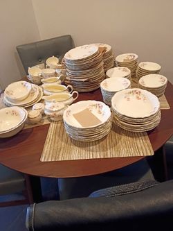 138-Piece Vintage Homer Laughlin Virginia Rose China Set – Made in USA