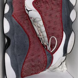 🔥 Air Jordan 13 Retro “Barons” – Men’s Size 9 – Rare White, Grey & Black Jordans 