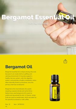 Doterra Bergamot Oil
