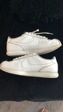 Nike Cortez all white mens 6.5 women’s 8