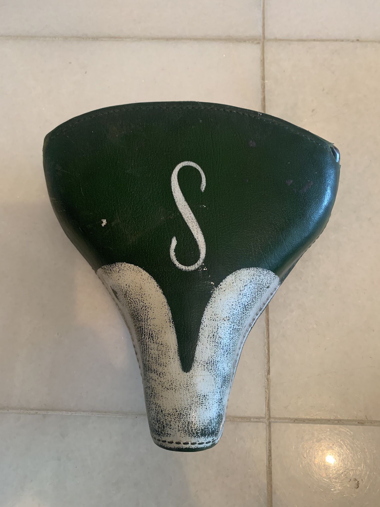 Vintage Green Schwinn Bike Seat