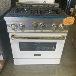 Slide Stove Gas Range Convection Oven ZLINE W 30”