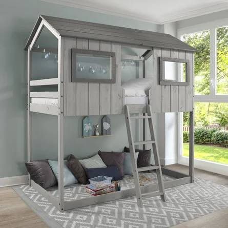 Bunk Bed Efharis Twin Over Twin Standard Bunk bed By Harriet Bee
