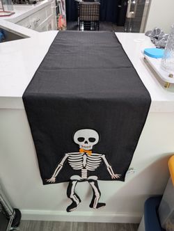 Halloween Skeleton Table Runner