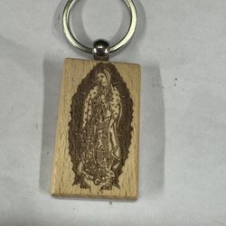 Custom Made Virgin Of Guadalupe Logo Keychain 